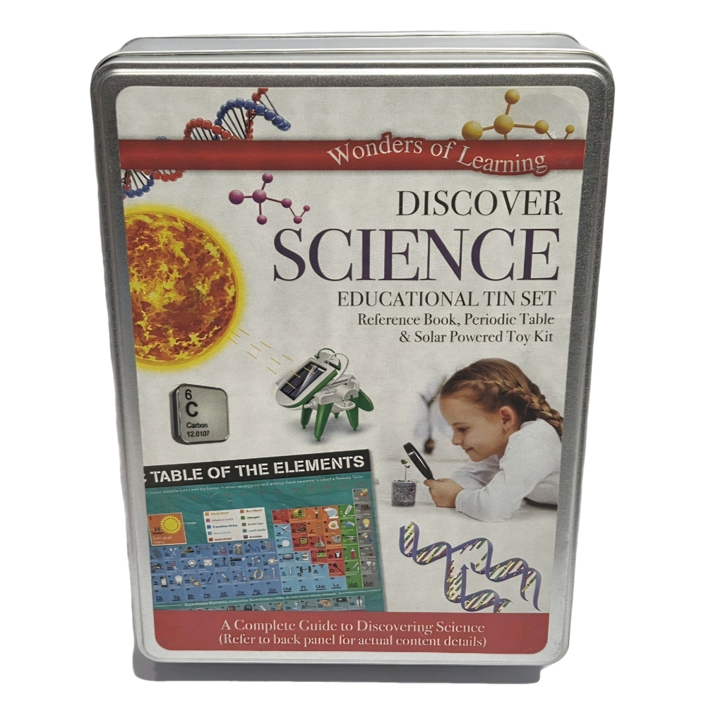 Wonders of Learning Tin Set Discovery Science Homeschool Teacher Solar Toy Kit